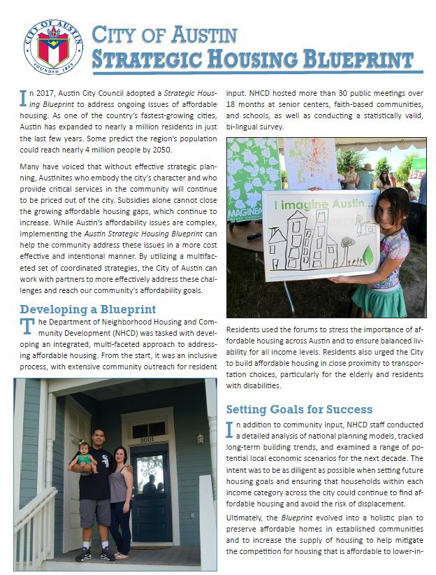 Austin Strategic Housing Blueprint AustinTexas gov
